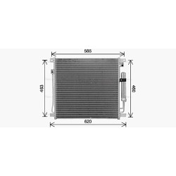 AVA AC Condenser AVA QUALITY COOLING MT5285D OE Ref 7812A292