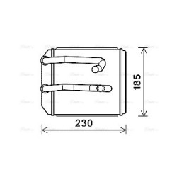 AVA Heater Matrix AVA QUALITY COOLING MT6260 OE Ref MR315064