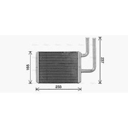 AVA Heater Matrix AVA QUALITY COOLING MT6284 OE Ref MR568599