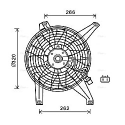 AVA Radiator Fan AVA QUALITY COOLING MT7528 OE Ref MR360801