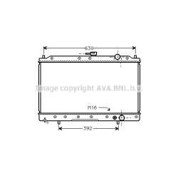 AVA Radiator AVA QUALITY COOLING MTA2043 OE Ref MB660472