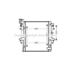 AVA Radiator AVA QUALITY COOLING MTA2202 OE Ref 1350A182K