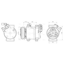 AVA AC Compressor AVA QUALITY COOLING MTAK295 OE Ref 5062119191