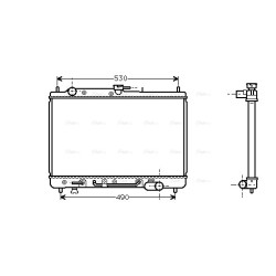 AVA Radiator AVA QUALITY COOLING MZ2089 OE Ref B61L15200C