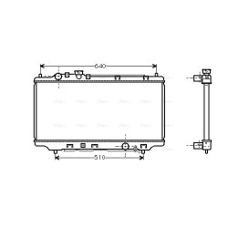 AVA Radiator AVA QUALITY COOLING MZ2098 OE Ref B6BF15200H