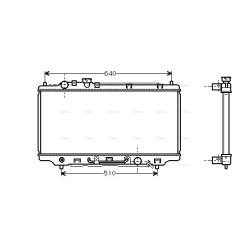 AVA Radiator AVA QUALITY COOLING MZ2100 OE Ref BPD415200H