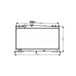 AVA Radiator AVA QUALITY COOLING MZ2160 OE Ref LF1715200A
