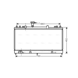 AVA Radiator AVA QUALITY COOLING MZ2162 OE Ref L32715200A