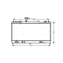 AVA Radiator AVA QUALITY COOLING MZ2163 OE Ref L32815200A