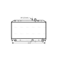 AVA Radiator AVA QUALITY COOLING MZ2169 OE Ref N3H615200D