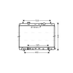 AVA Radiator AVA QUALITY COOLING MZ2211 OE Ref WL0215200C