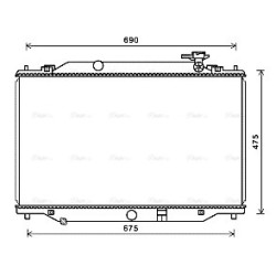 AVA Radiator AVA QUALITY COOLING MZ2270 OE Ref PE0115200
