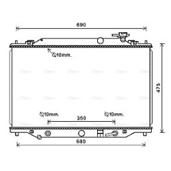 AVA Radiator AVA QUALITY COOLING MZ2274 OE Ref SH0215200