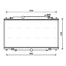 AVA Radiator AVA QUALITY COOLING MZ2280 OE Ref PE1115200A