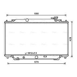 AVA Radiator AVA QUALITY COOLING MZ2282 OE Ref PE2015200