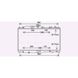 AVA Radiator AVA QUALITY COOLING MZ2285 OE Ref S55215200B