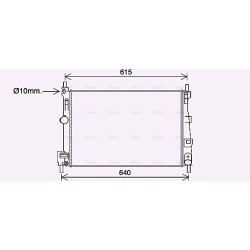 AVA Radiator AVA QUALITY COOLING MZ2295 OE Ref Y642-15-200C