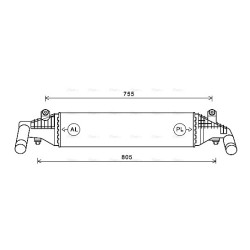 AVA Intercooler AVA QUALITY COOLING MZ4267 OE Ref Y601-13-550 B