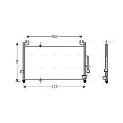 AVA AC Condenser AVA QUALITY COOLING MZ5104 OE Ref BC1M61480A
