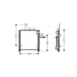 AVA AC Condenser AVA QUALITY COOLING MZ5156 OE Ref D26761480A