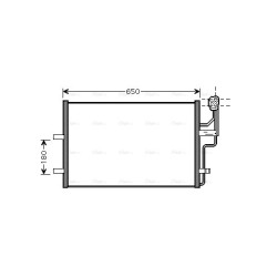 AVA AC Condenser AVA QUALITY COOLING MZ5186 OE Ref BP8F-61-480