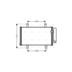 AVA AC Condenser AVA QUALITY COOLING MZ5209D OE Ref F151-61-480