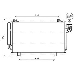 AVA AC Condenser AVA QUALITY COOLING MZ5260D OE Ref GHR161480