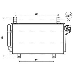 AVA AC Condenser AVA QUALITY COOLING MZ5264D OE Ref KD4561480A