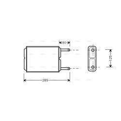 AVA Heater Matrix AVA QUALITY COOLING MZ6123 OE Ref GJ2161A10