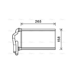 AVA Heater Matrix AVA QUALITY COOLING MZ6273 OE Ref LC7061A10