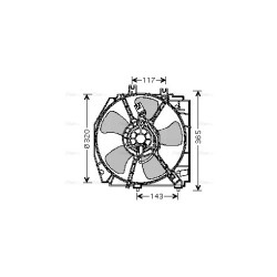 AVA Radiator Fan AVA QUALITY COOLING MZ7521 OE Ref ZL0115025A