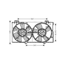 AVA Radiator Fan AVA QUALITY COOLING MZ7528 OE Ref L32115150