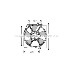 AVA Radiator Fan AVA QUALITY COOLING MZ7536 OE Ref FS2V-15-035 F
