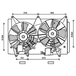 AVA Radiator Fan AVA QUALITY COOLING MZ7548 OE Ref L33L15025E