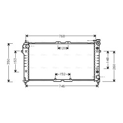 Radiator AVA QUALITY COOLING MZA2037 OE Ref FS20-15-200E