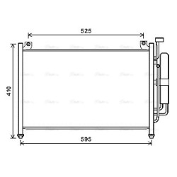 AVA AC Condenser AVA QUALITY COOLING MZA5236D OE Ref DF71-61-480 B