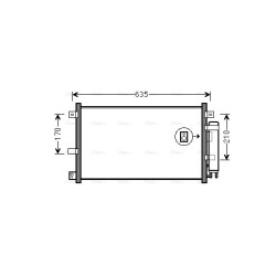 AVA AC Condenser AVA QUALITY COOLING MZA5238D OE Ref NE5161480C