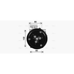 AVA AC Compressor AVA QUALITY COOLING MZAK300 OE Ref BBP261450A AVA QUALITY COOLING