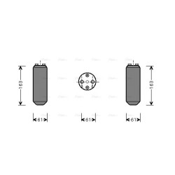 AC Dryer AVA QUALITY COOLING MZD150 OE Ref B02H-61-500 B