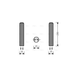 AC Dryer AVA QUALITY COOLING MZD234 OE Ref GJ61-61-501 A