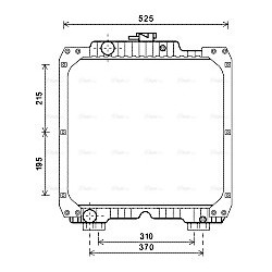 Radiator NEW HOLLAND 8MK 376 913-741 AVA QUALITY COOLING NH2023 OE Ref 84370572
