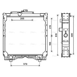 Radiator FIAT SCENIC,TRAFIC,CORSAVAN AVA QUALITY COOLING NH2031 OE Ref S5169275