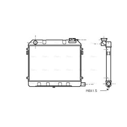 Radiator AVA QUALITY COOLING OL2012 OE Ref 1302091