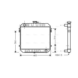 AVA Radiator AVA QUALITY COOLING OL2027 OE Ref 09281798