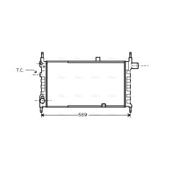 AVA Radiator AVA QUALITY COOLING OL2063 OE Ref 1302 074