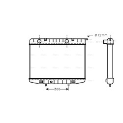 AVA Radiator AVA QUALITY COOLING OL2214 OE Ref 91149885