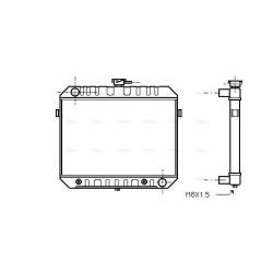 AVA Radiator AVA QUALITY COOLING OL2233 OE Ref 1300072
