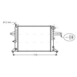 AVA Radiator AVA QUALITY COOLING OL2272 OE Ref 1300 187