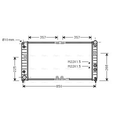 AVA Radiator AVA QUALITY COOLING OL2286 OE Ref 1300169