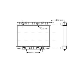 AVA Radiator AVA QUALITY COOLING OL2337 OE Ref 91153279